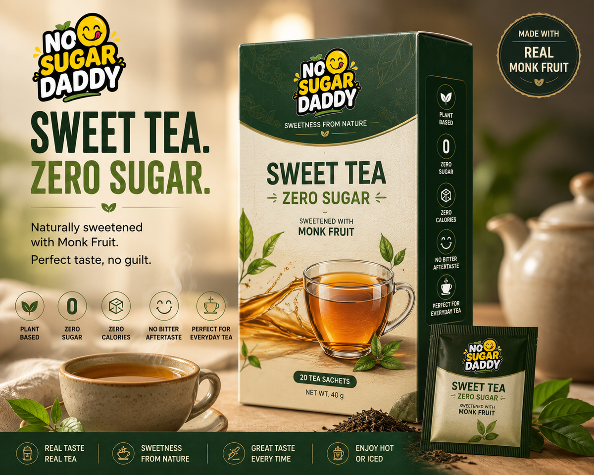 Sweet Tea – Zero Sugar, Sweetened with Monk Fruit